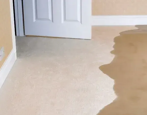 Drying equipment running in a room after a water loss